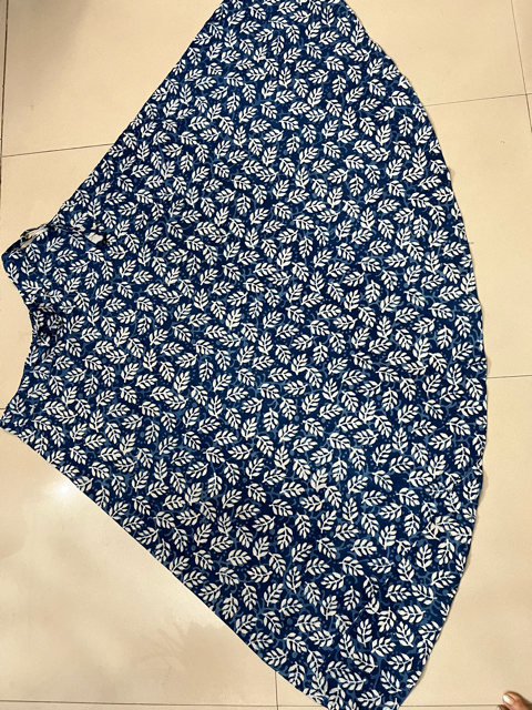 Ajrakh Indigo Patram Skirt