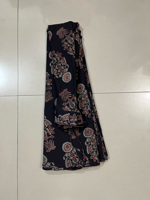 Ajrakh Black Koel Skirt