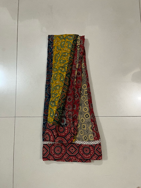 Ajrakh Multicolour  Kali Skirt