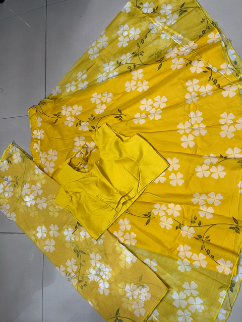 Yellow Tabbu Teby Silk Lehenga