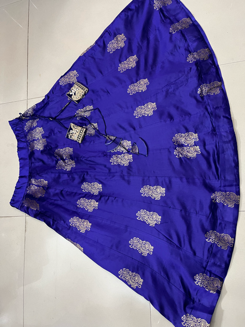 Purplish Poo Silk Skirt