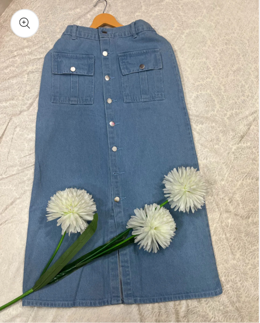 Denim Light Blue Skirt  5