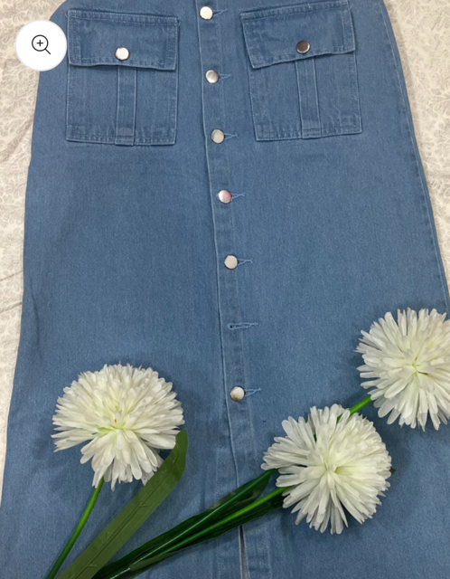 Denim Light Blue Skirt  5