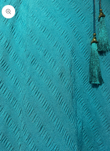 Turquoise Chinon Skirt