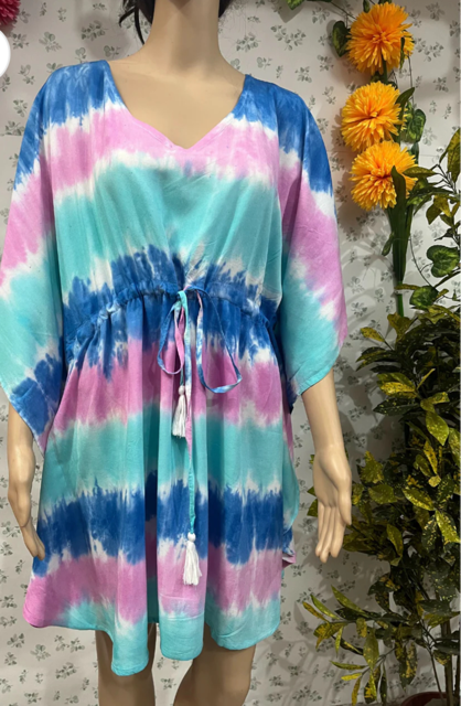 Blue Pinchu Kaftan