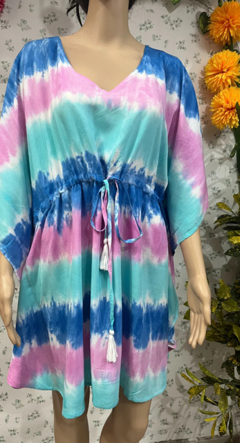 Blue Pinchu Kaftan