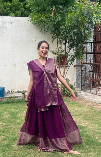 Purple  Lehenga Set