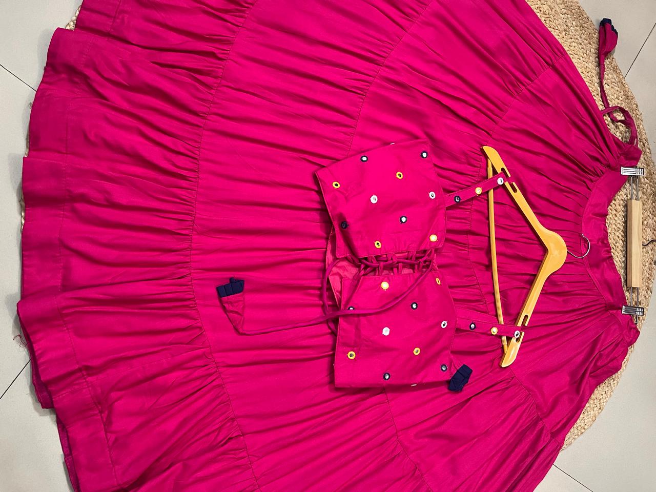 Fuchsia Rayon Pallavi Festive Lehenga Choli