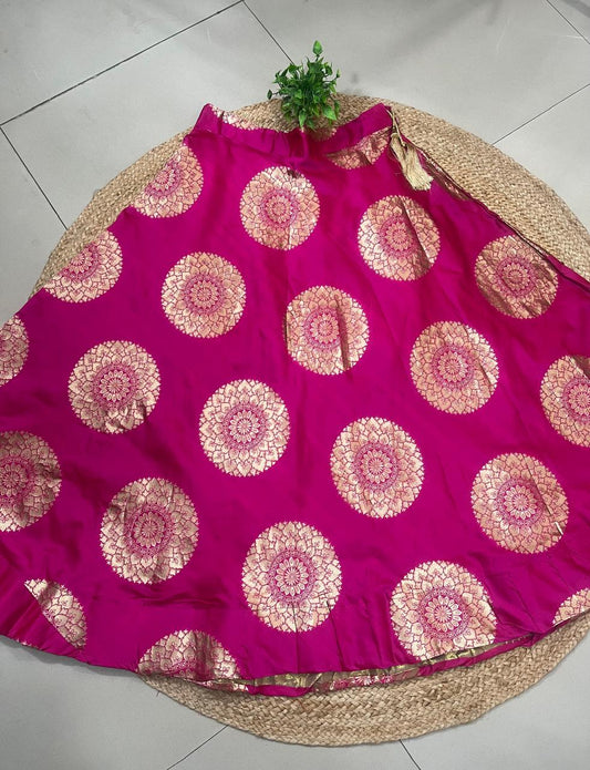 Fuchsia Rati Silk Festive Lehenga