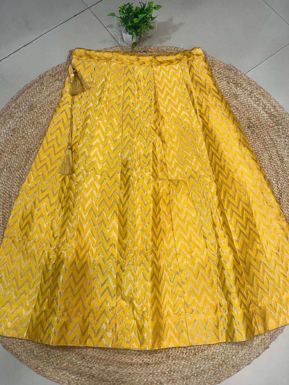 Yellow Silk Reeti Festive Lehenga