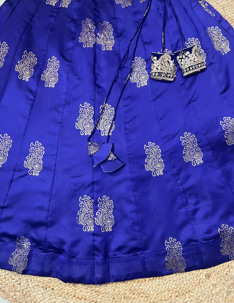 Purple Silk Eraya Indian Skirt