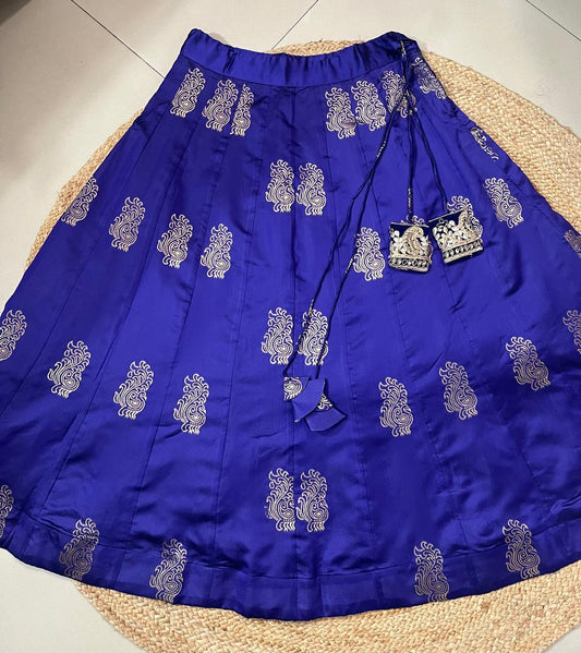 Purple Silk Eraya Indian Skirt