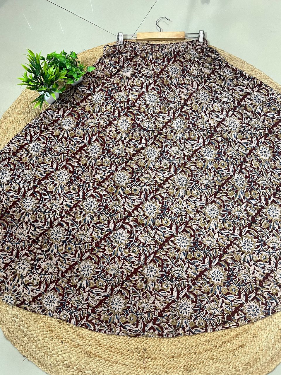 Kalamkari Gule Cotton Indian Skirt