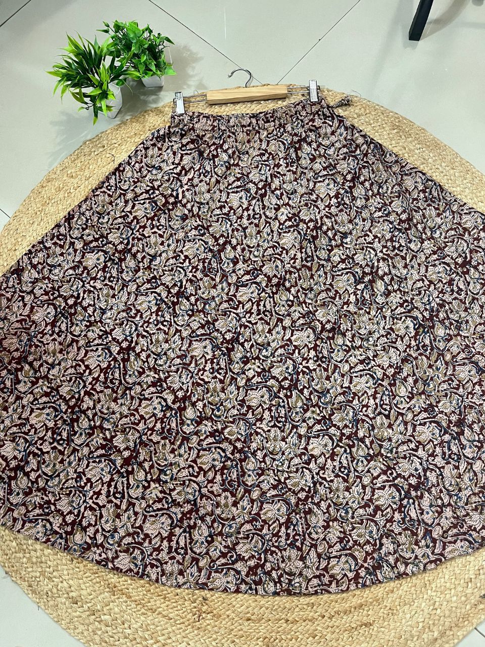 Kalamkari Juno Cotton Indian Skirt