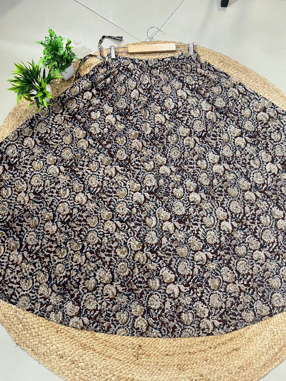 Kalamkari Giri Cotton Indian Skirt