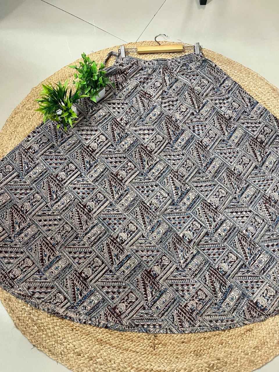 Kalamkari Kundar Cotton Indian Skirt