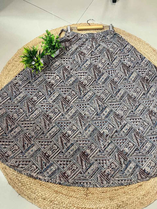 Kalamkari Kundar Cotton Indian Skirt