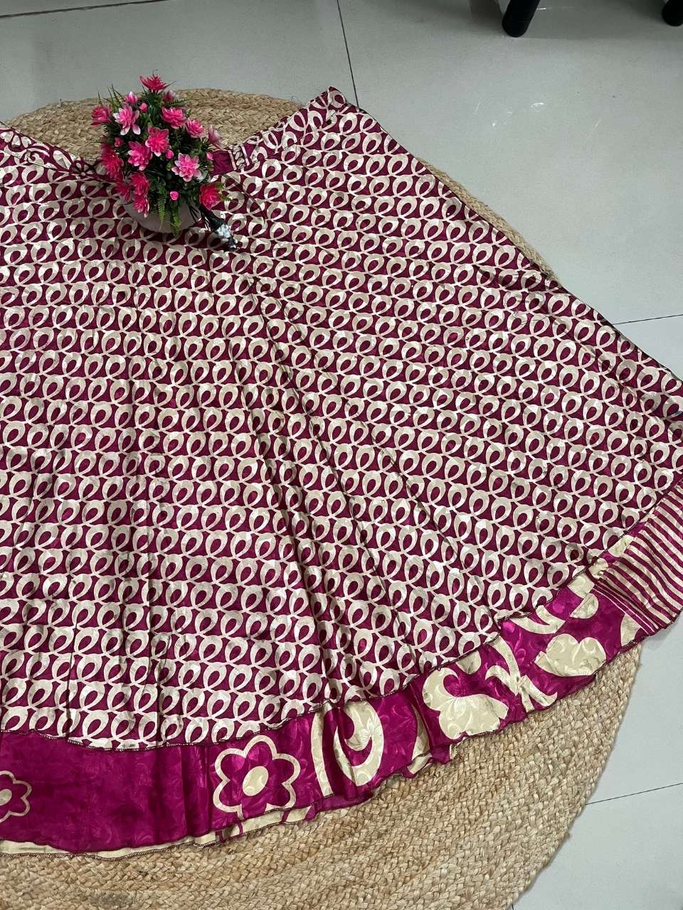 Bohemian Mariya Wrap Silk Skirt