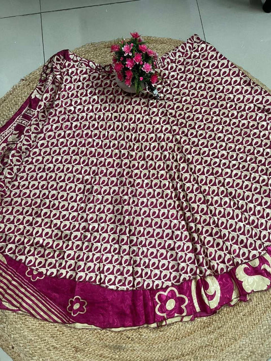Bohemian Mariya Wrap Silk Skirt
