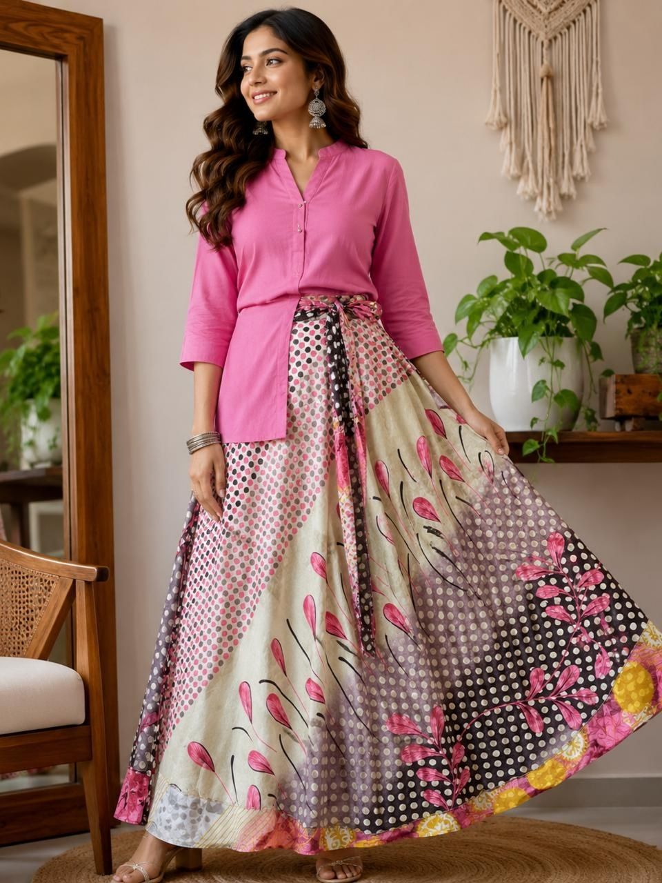 Bohemian Sami Wrap Skirt