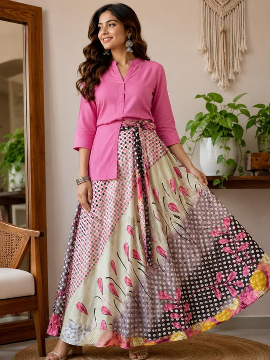 Bohemian Sami Wrap Skirt