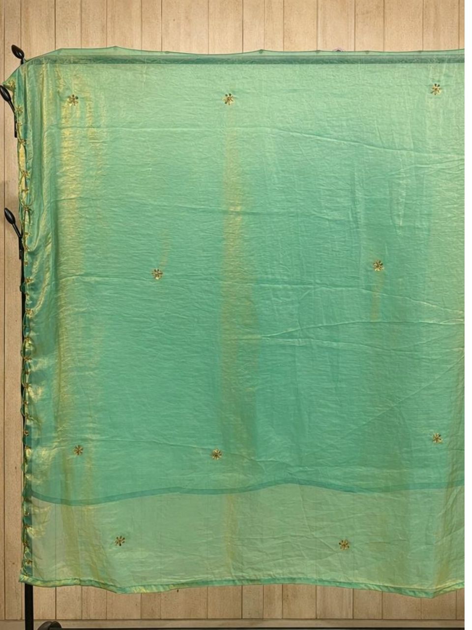 Turquoise Space Silk Tina Festive Lehenga