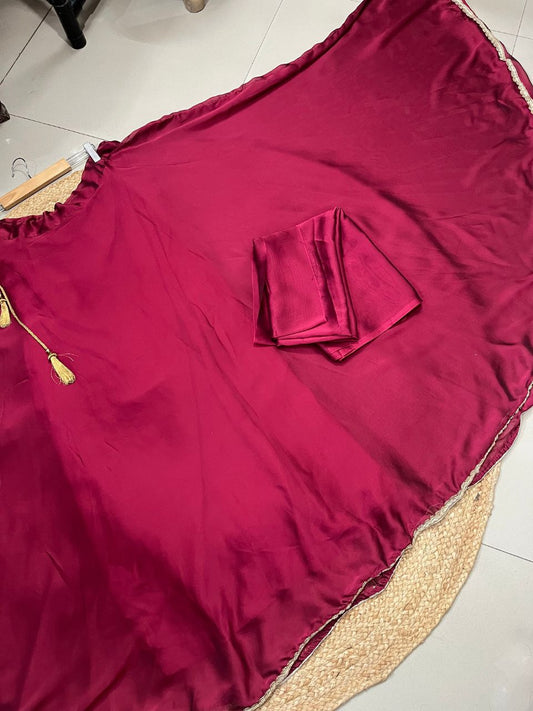 Rangoli Silk Maroon Ruhi Festive Lehenga