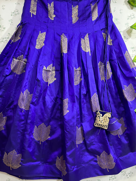 Purple Polly Silk Skirt